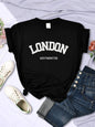 Women's Summer Letter Breathable Short-sleeved Shirt