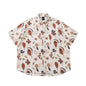 Loose Casual Flower Short Sleeve Shirt