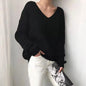 Women's V-neck Loose Sweater