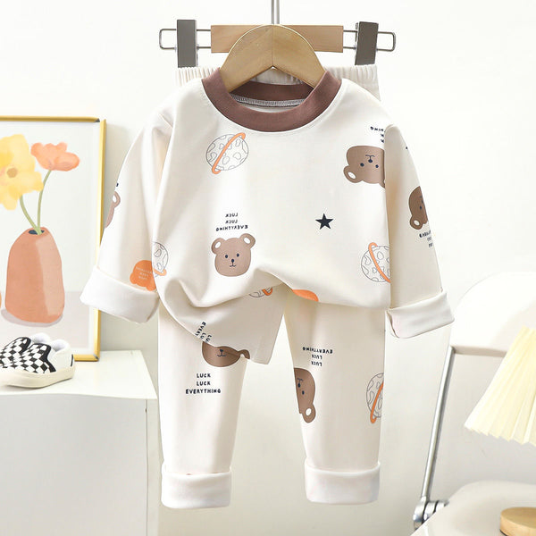 Kids Two-piece Warm Pajamas