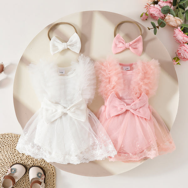 Baby Bow Leotard and Headband Set