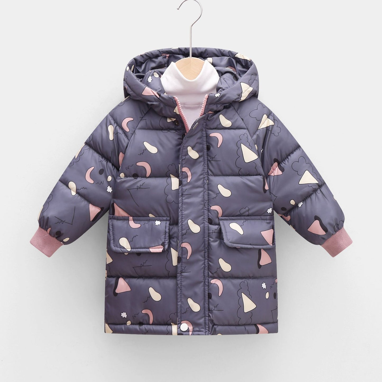 Children's Cotton Hooded Thickened Jacket