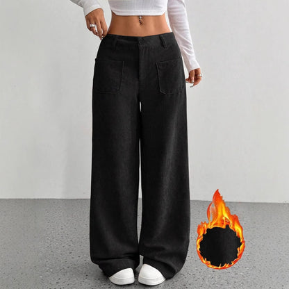 Loose Pocket Wide Leg Pants