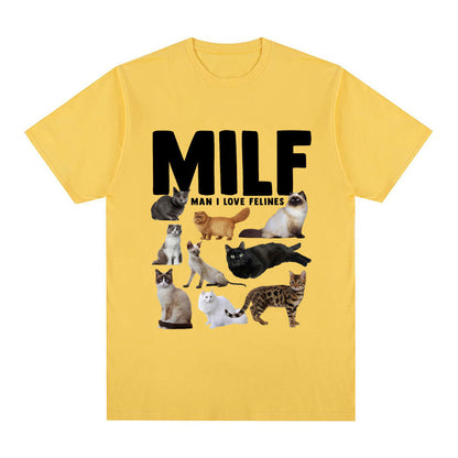 Pawsitively Hilarious – Funny Cat Lover Graphic T-Shirt for Meowgical Humans