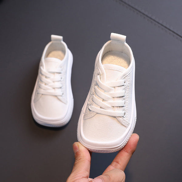 Kids Solid Color Canvas Shoes