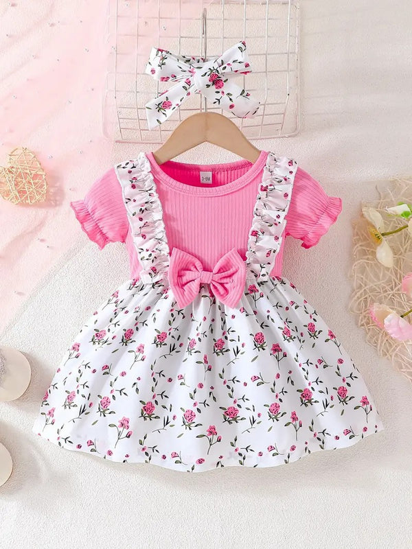 Embroidered Flowers Holiday Party Dress Girl