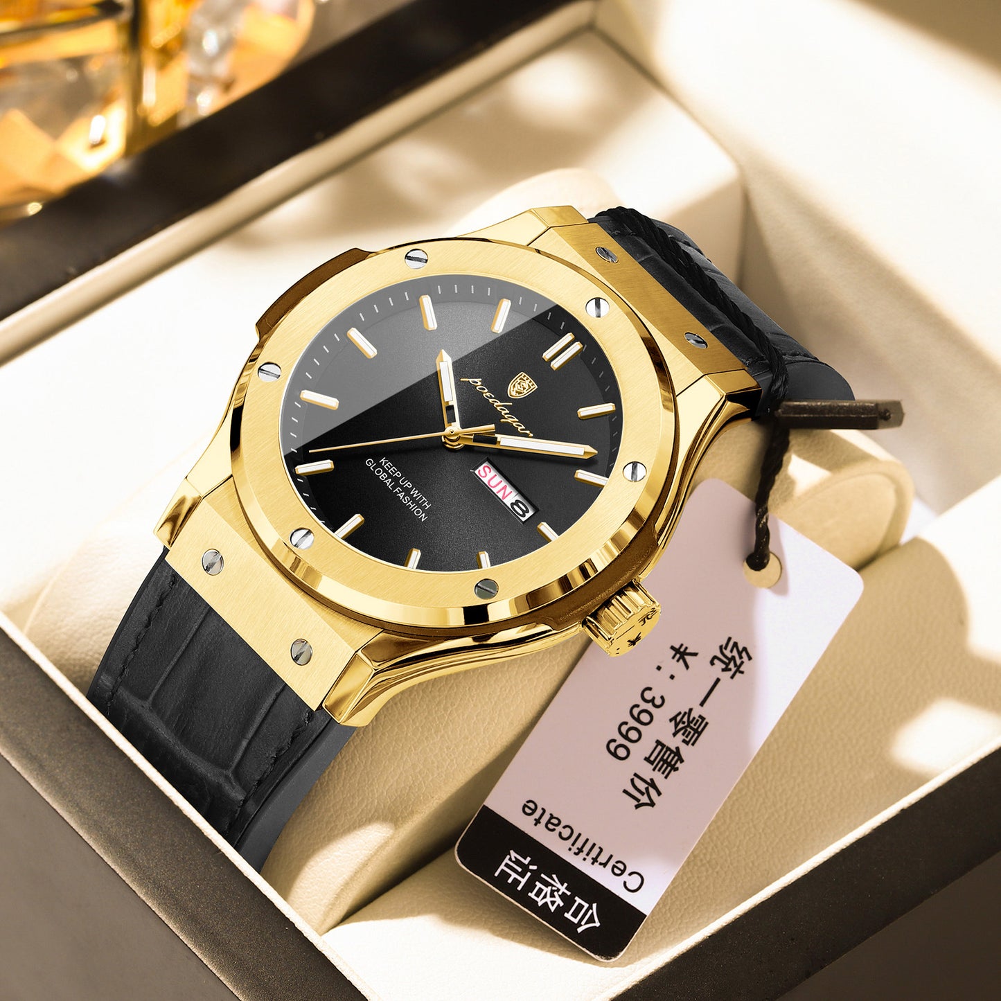 Poedagar Waterproof Luminous Quartz Watch