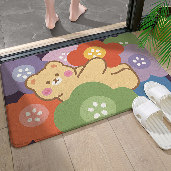 Tapis de sol absorbant pour entrée de salle de bain