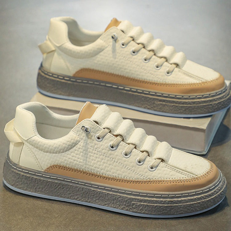 Leather Skateboard Platform Sports Shoes