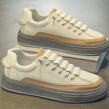 Leather Skateboard Platform Sports Shoes