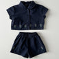 Flower Short-sleeved Shorts Two-piece Set