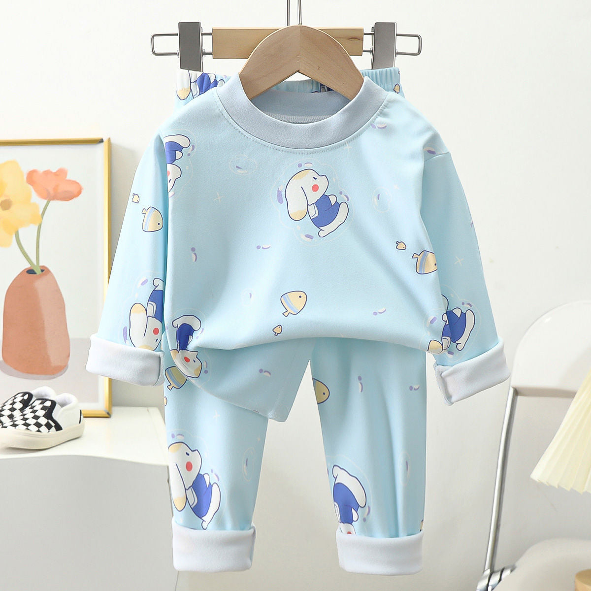 Kids Two-piece Warm Pajamas