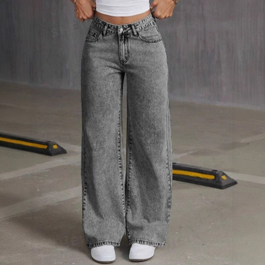Women Straight jeans Loose Trousers