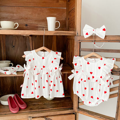 Baby girl romper skirt
