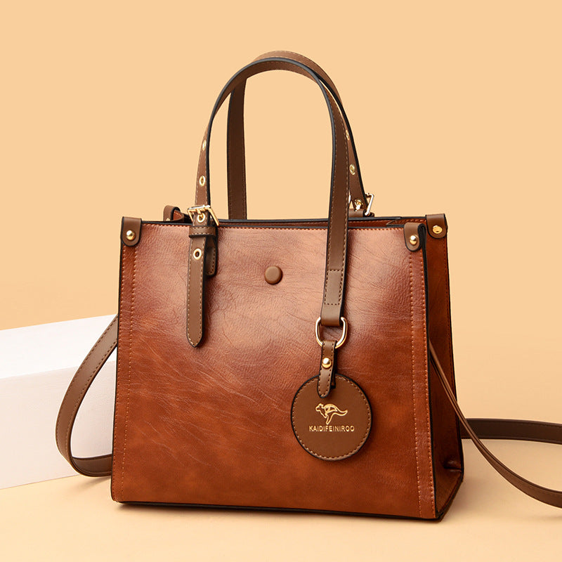 Womens Oil Wax Elegant Bag