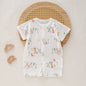 Baby Short Sleeve Boneless Jumpsuit Summer Newborn