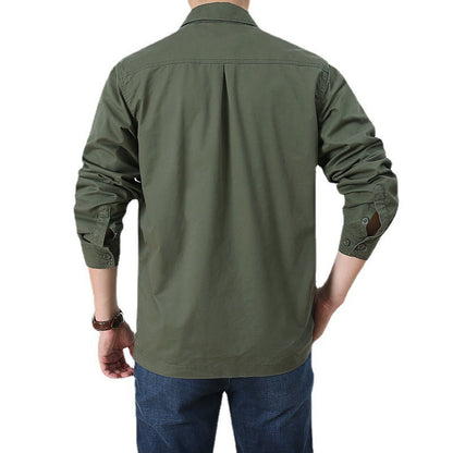 Men’s Lightweight Long Sleeve Shirt – Casual, Breathable, Plus Size (All Seasons)