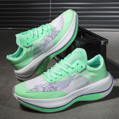Chaussures de course de marathon respirantes, en maille, à la mode, basses, absorbant les chocs