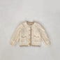 Girls Round Neck Knitted Coat