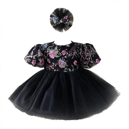 Original Huayang Puff Sleeve Puffy Gauze Princess Dress