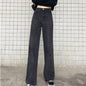 High Waist Wide Leg straight Jeans