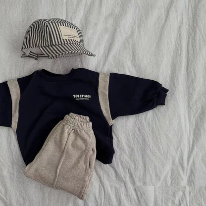 Baby Children's Korean-style Patchwork Sweater
