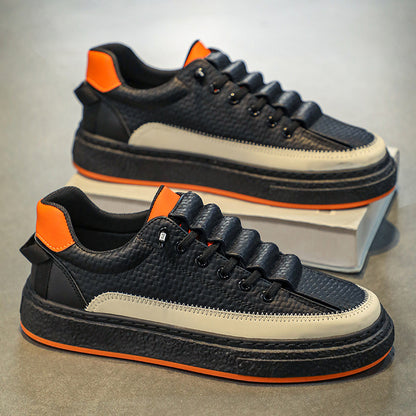 Leather Skateboard Platform Sports Shoes