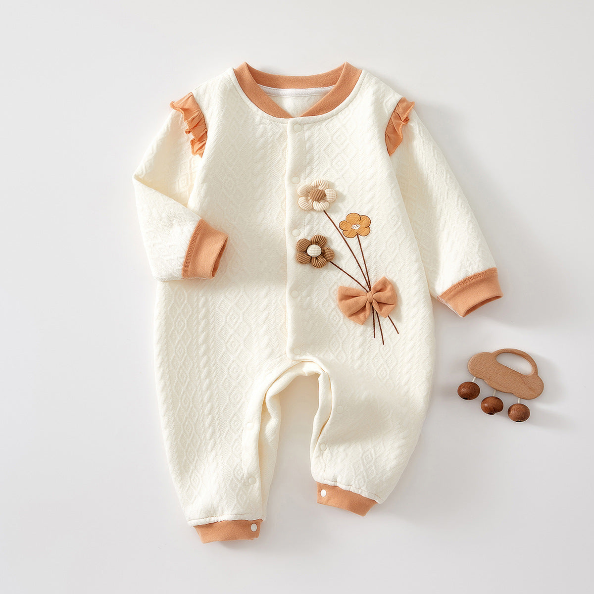 Girls' Fashion Personalized Warm Keeping Newborn Jumpsuit
