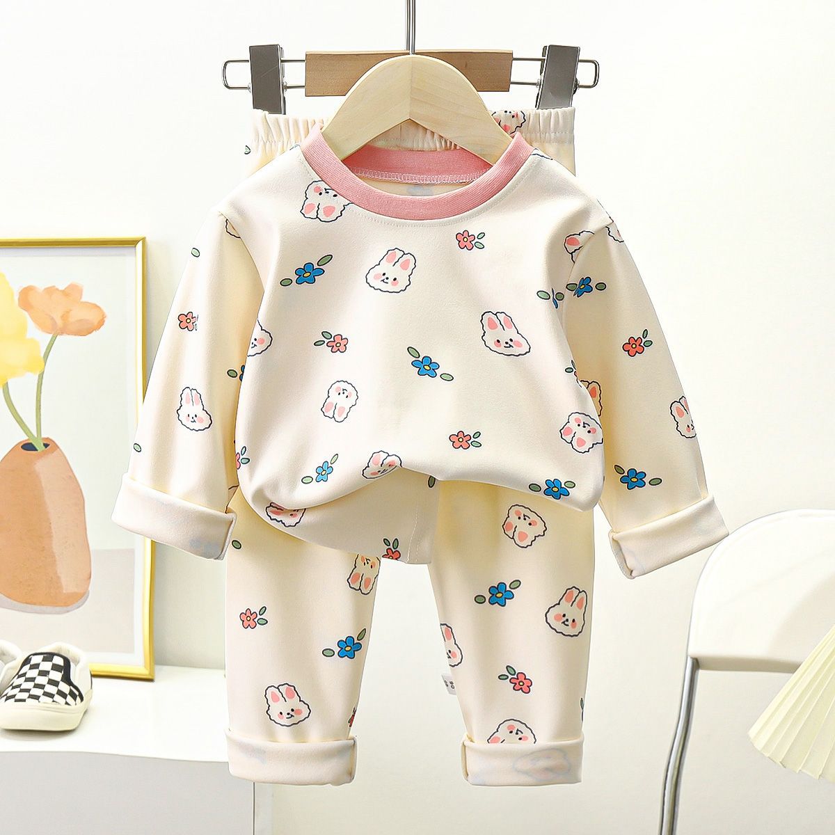 Kids Two-piece Warm Pajamas