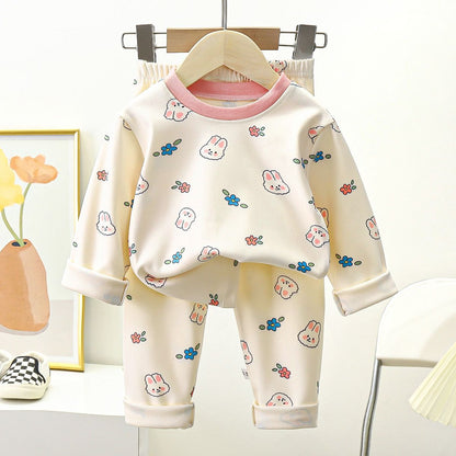 Kids Two-piece Warm Pajamas