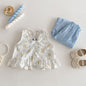 Children's Solid Color Casual Pants Two-piece Set
