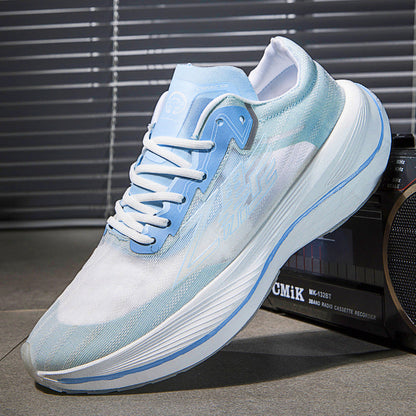 Chaussures de course de marathon respirantes, en maille, à la mode, basses, absorbant les chocs