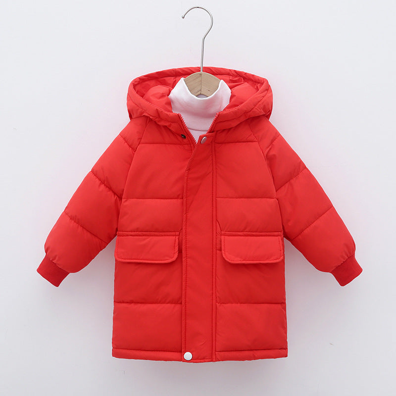 Children's Cotton Hooded Thickened Jacket