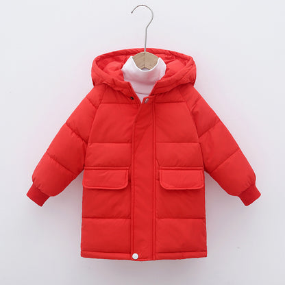 Children's Cotton Hooded Thickened Jacket