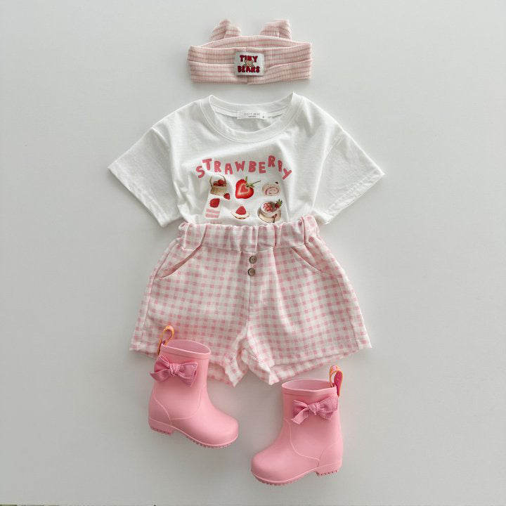 Children’s Short Sleeve Strawberry Top