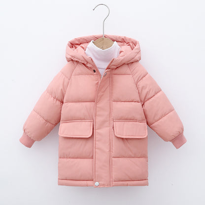 Children's Cotton Hooded Thickened Jacket