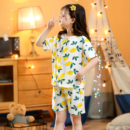 Children's Summer Short-sleeved Suit Homewear