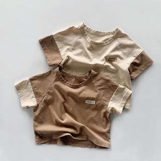 Retro Mori Style 100 Cotton Coat Female Little Kids' T-shirt