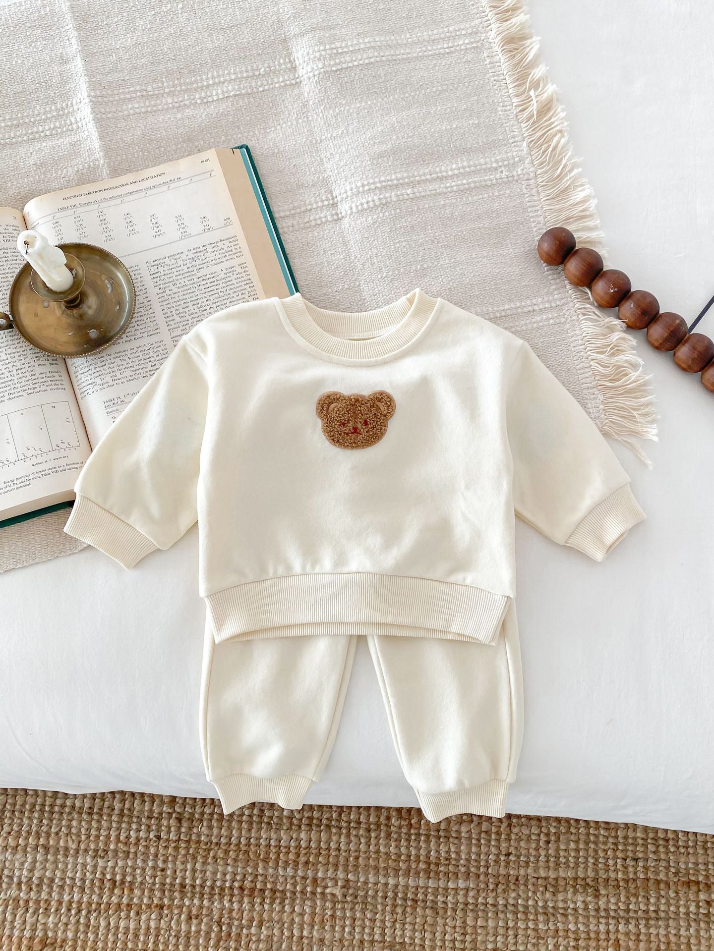 Long Sleeve Bear Pullover Sweater Suit