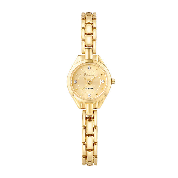 Montre décontractée élégante pour femme avec bracelet en acier