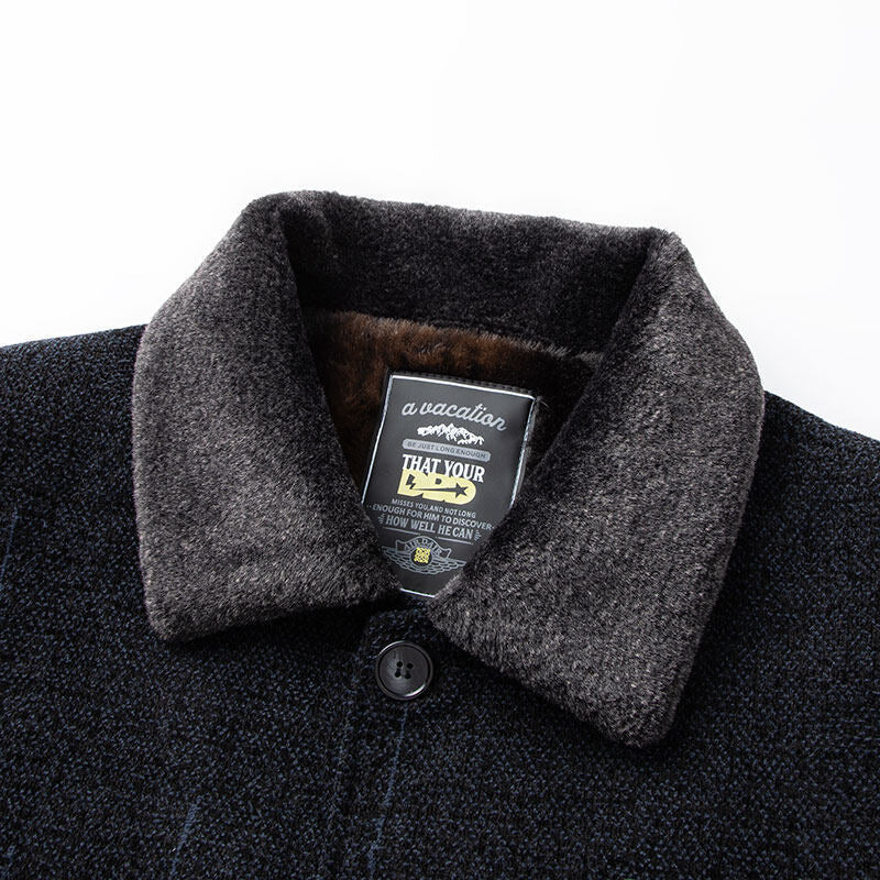 Fleece-lined Thickened Cotton-padded Coat