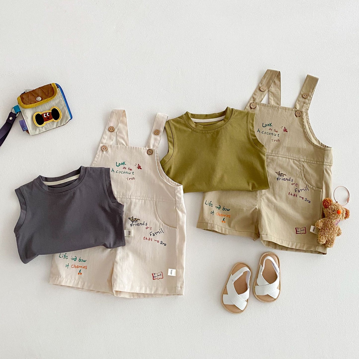 Baby Korean Style Suspender Pants