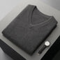 Middle-aged V-neck Vest Sleeveless Sweater