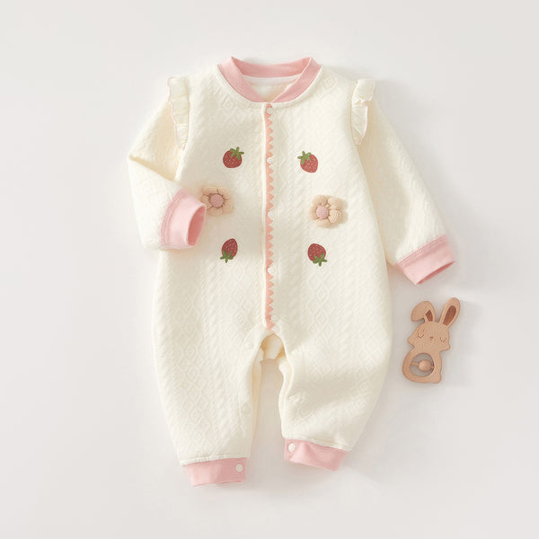 Girls' Warm Newborn Jumpsuit