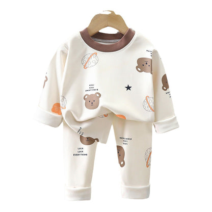 Kids Two-piece Warm Pajamas