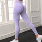Seamless Letter Peach Yoga Hip Raise Skinny High Waist Exercise Workout Pants Women