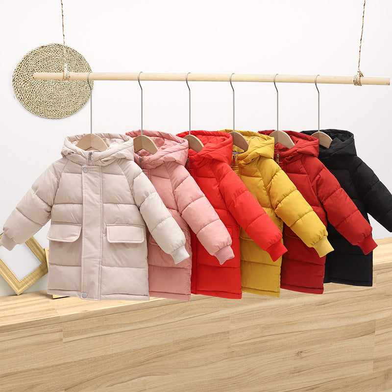 Children's Cotton Hooded Thickened Jacket