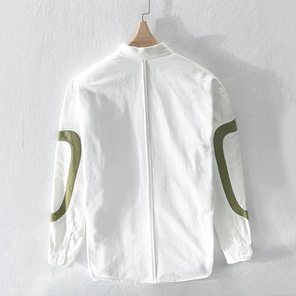 Mens Loose Casual Shirt Coat