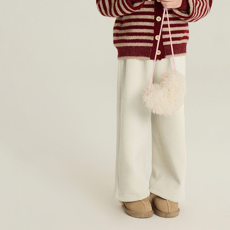 Childrbes Fleece-lined Straight-leg Pants