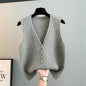 High Sense Classic Style Women's Clothing V-neck Knitted Cardigan Vest Vest Sweater